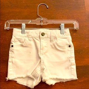 White Jean shorts